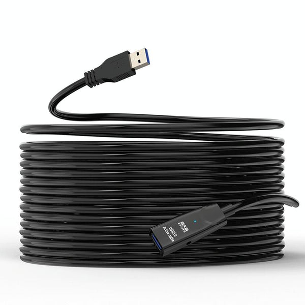 D.Y.TECH USB 3.0 Male To Female Extension Cable Double Shielded Chip Data Cable, Length: 10m