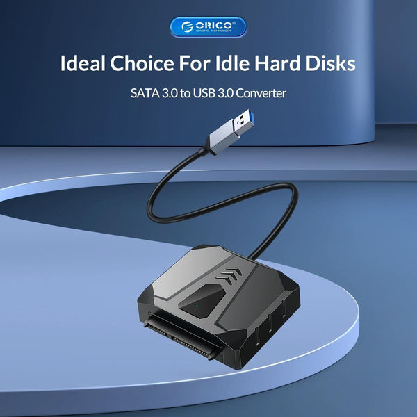 ORICO UTS2 USB 3.0 2.5-inch SATA HDD Adapter with 12V 2A Power Adapter, Cable Length:1m(AU Plug)