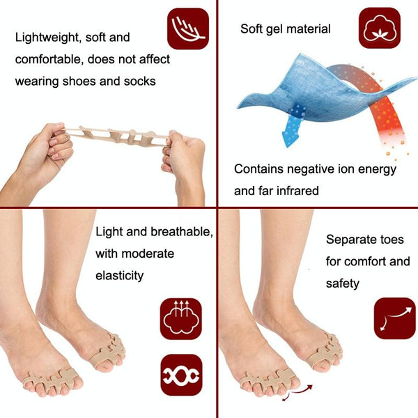 Thickened Wearable Shoes Toe Valgus Silicone Corrector Big Foot Toe Splitter