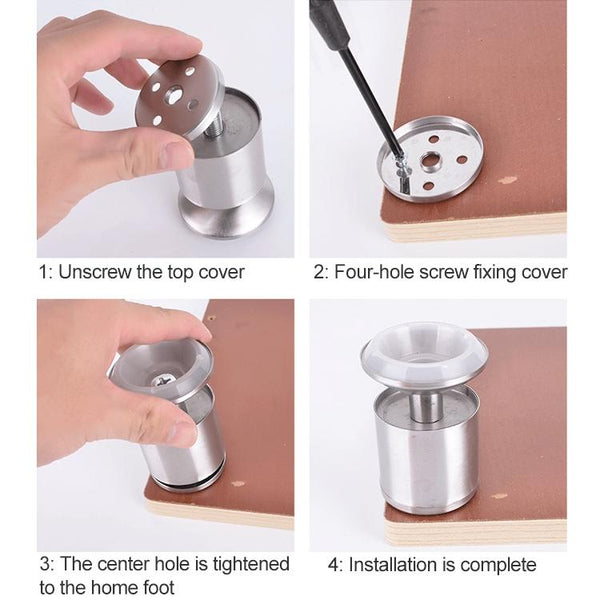 Stainless Steel Wire Drawing Thickened Column Sofa Furniture Cabinet Foot, Height: 180mm