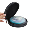 20 CD Disc Storage Case Leather Bag Heavy Duty CD/ DVD Wallet for Car, Home, Office and Travel(Black)
