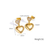OPK KE791 Love 1pair Vintage Temperament Geometric Earrings