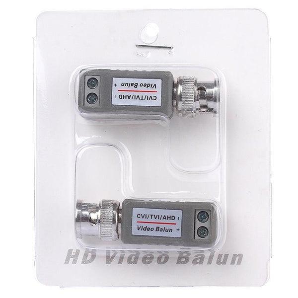 2x HD-CVI/TVI/AHD Video Balun Adapter - 720p/1080p CCTV