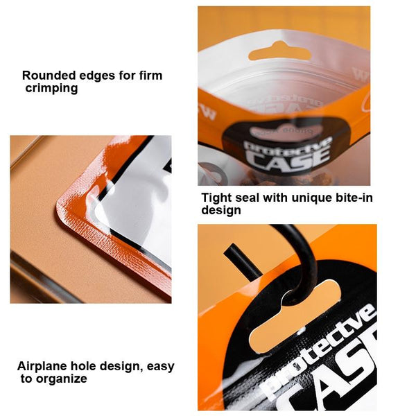 100 PCS  Ziplock Bags Plastic Bags Mobile Phone Case Packaging Bags(12 x 21cm Orange Yellow)
