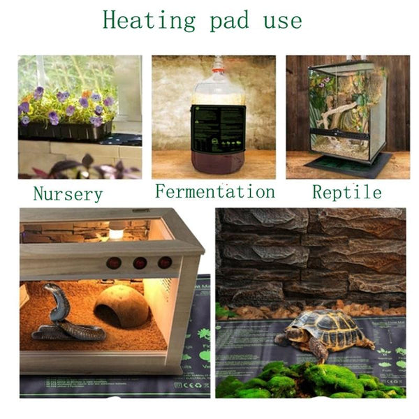 20 x 20 inch Digital Display Seedling Heating Pad With Timed Temperature Adjustment(UK Plug 240V)