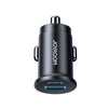 JOYROOM JR-CCN16 15W USB-A and USB-C Mini Car Charger(Black)