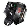 G18 Car Bluetooth Hands-Free MP3 Player Dual USB Bluetooth Charge FM Transmitter Bluetooth Receiver(Black)