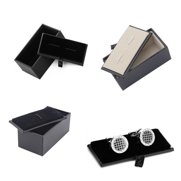 Cufflinks Tie Clip Box Jewelry Packaging Paper Box, Style: Pinhole Single Line