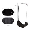 Portable Mini Foot Rest Hammock for Office Home Chair(Black)