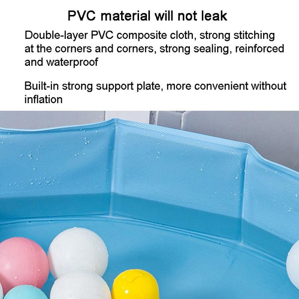 80 x 20cm Children Foldable No Need Inflate Bathing Tub Playing House Game Sand Ball Pool(Orange)