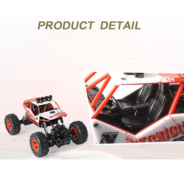 6255 2.4GHz 1:16 Wireless Remote Control Drift Off-road Four-wheel Drive Children Toy Car(Red)