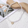 N2209-11 Colorful Love Ladies Temperament Necklace Collarbone Chain
