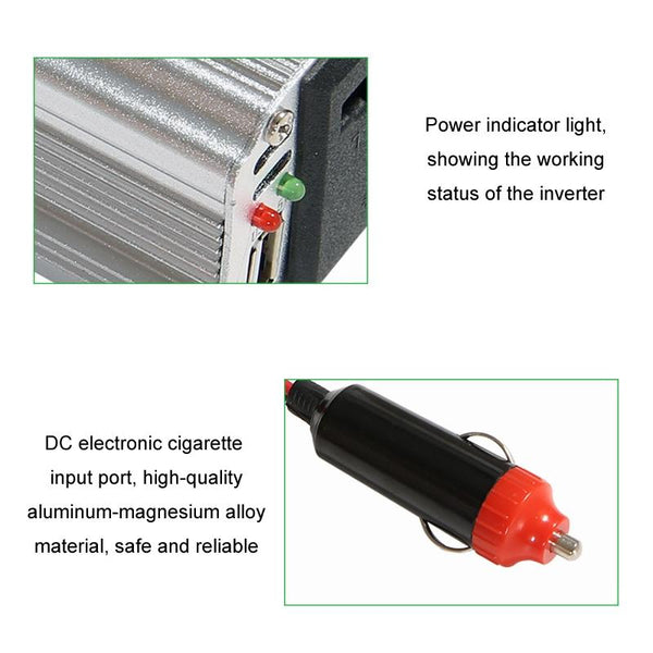 150W Car Inverter Modified Wave Automotive Power Conversion, Specification: 12V To 220V