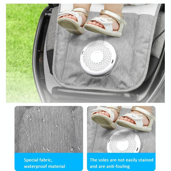 USB Powered Cooling Pad Baby Stroller Seat Cushion with Fan 3 Speed Adjustable Levels, Size: 36 x 88cm(Beige)