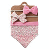 3 In 1 Baby Drooling Towel Cotton Printed Double Sided Triangle Towel Headband Set Waterproof Bibs, Style: DP069-8