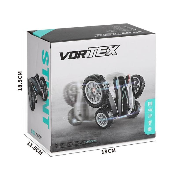 1:24 2.4G Flowering Stunt Car RC Double Deformation Remote Control Car Twisting Rotating Toy Car(Black)