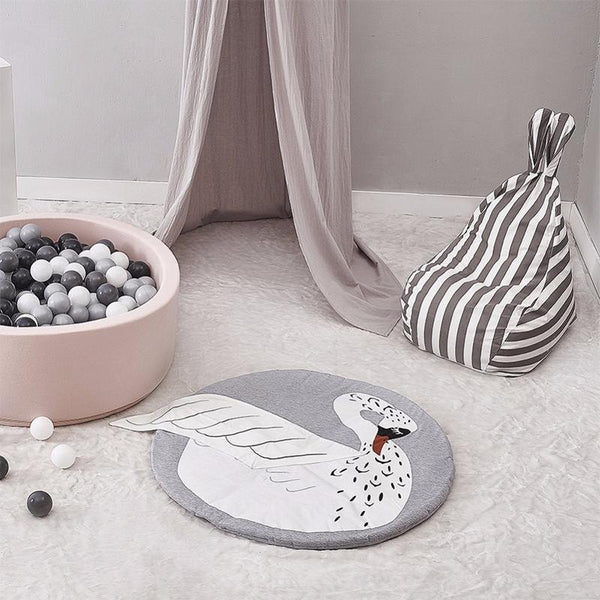 Baby Infant Play Mats Kids Crawling Carpet Floor Rug Baby Bedding Rabbit Blanket Cotton Game Pad Children Room Decor(Giraffe)