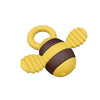 Bee Shaped Teether Teething Stick Baby Anti-Snacking Toys, Color: Yellow Brown No Silk Print