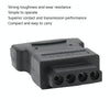 SATA 15 Pin Male to 4 Pin Female Adapter(Black)