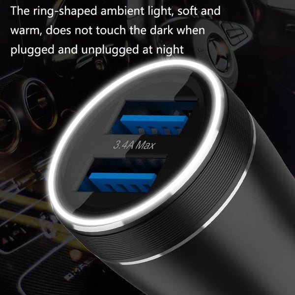 QIAKEY BK919 Dual Ports Fast Charge Car Charger