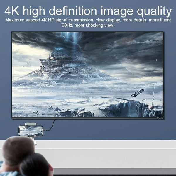 2 in 1 4K 60Hz Mini DP Male to USB-C / Type-C Charging + USB-C / Type-C Female Adapter