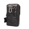 Multi-functional Universal Leather Waist Hanging One-shoulder Mobile Phone Waist Bag For 6.5 Inch or Below Smartphones(Black)