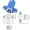50cm USB 3.0 B Female to B Male Connector Adapter Data Cable for Printer / Scanner(Blue)