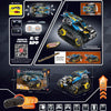 MoFun 13032 DIY Electric Track Acrobatic Racing Car Assembled Building Block Toy, Support 2.4G / APP Remote Control