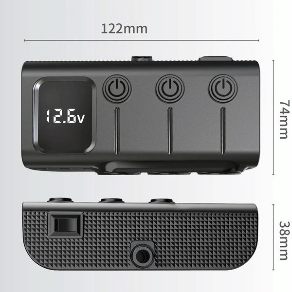 120W Digital Display Cigarette Lighter Car Fast Charging Charger(Black)