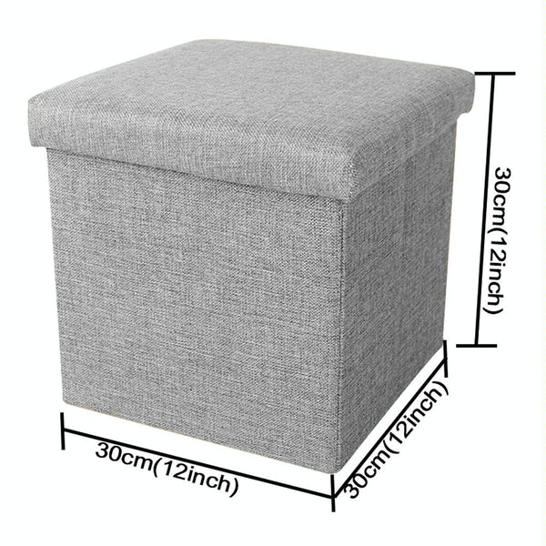 Home Foldable Fabric Storage Chairs Multifunctional Square Sofa, Color: Brown