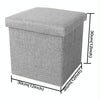 Home Foldable Fabric Storage Chairs Multifunctional Square Sofa, Color: Sky Blue