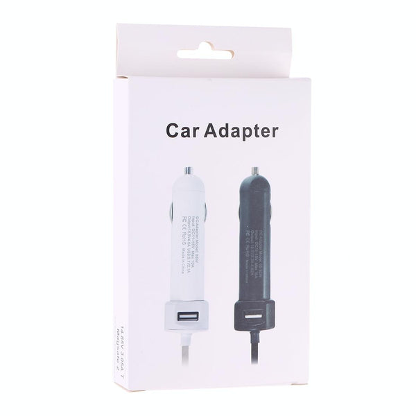 60W 5.1V 2.1A USB Interface Car Charger with 16.5V 3.65A T MagSafe 2 Interface Data Cable(White)