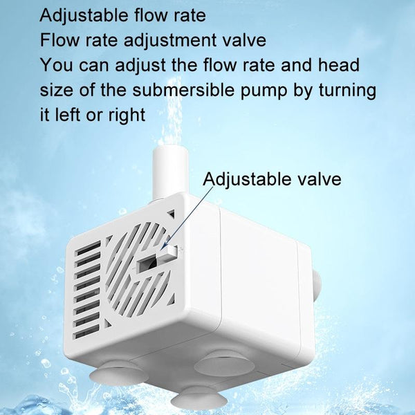 Innovator Group USB Pet Water Dispenser Pump 5V Mute Micro Brushless DC Water Pump No Water Power Off+1m Pipe