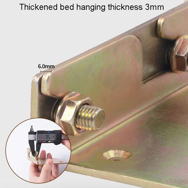 Bed Hinge Pendant Bed Accessories Furniture Hardware Corner Code With Screws, Model: Lengthened And Enlarged