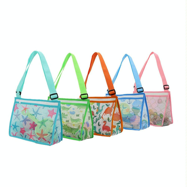 Printed Zipper Three-dimensional Beach Toy Bag For Children(Starfish)