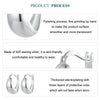 S925 Sterling Silver Metallic Earrings(BSE967)