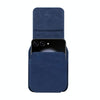 Folding Screen Mobile Phone Waist Hanging Universal Clutch Bag(Blue)