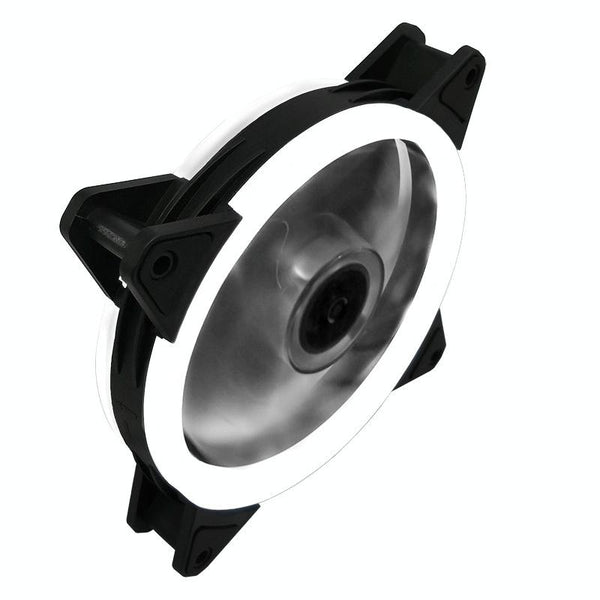 COOLMOON 12cm Dual Aperture Computer Mainframe Chassis Dual Interface Fan(White)