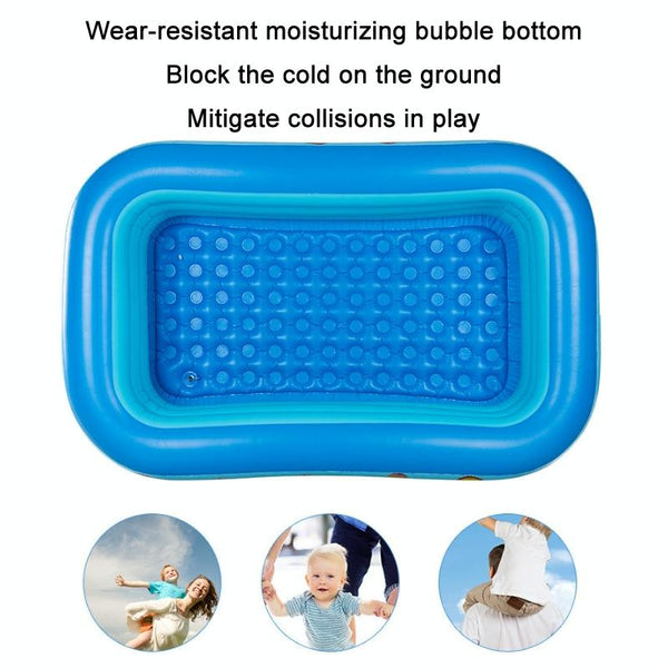 Children Adult Cartoon Inflatable Swimming Ring, Pattern: 1.3m Three Layer Pool