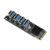 Waveshare 23316 M.2 to PCIe 4-Ch Expander, Using With PCIe X1 to PCIe X16