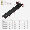 5mm Thick Triangular Bracket Bookshelf Partition Plate, Style: 300mm Black