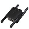 1200Mbps 2.4G / 5G WiFi Extender Booster Repeater Supports Ethernet Port Black US Plug
