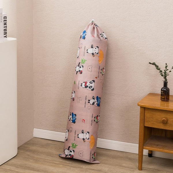 Cooler Mat Storage Bag Home Dustproof Bamboo Mat Cover, Style: For 1.5-2m Folding Panda