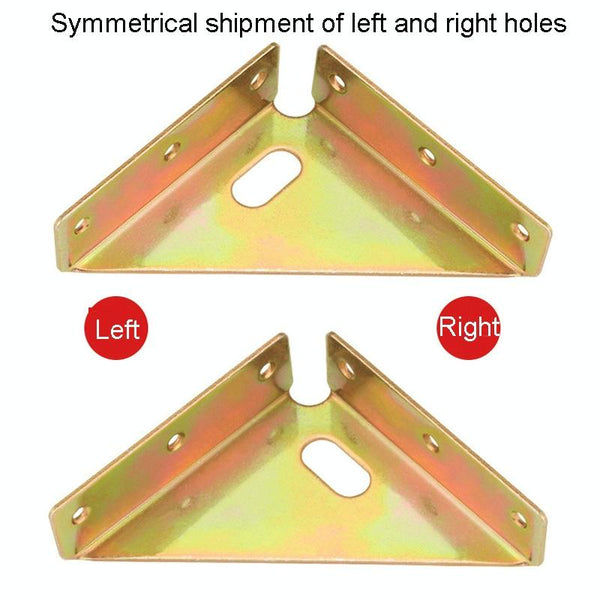 4pcs /Set Triangle Corners Anti-Shaking Fixing Fittings For Bed Frame(Bronze)