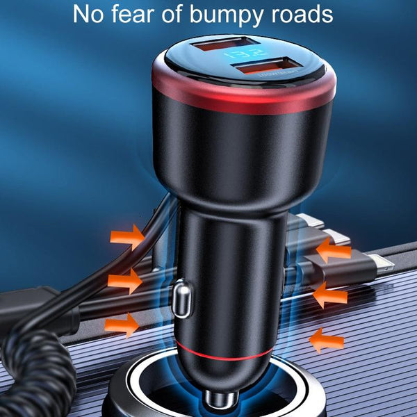 Vehicle Mini Fast Charging Charger Car One To Three Cigarette Lighter, Model: Extreme Version