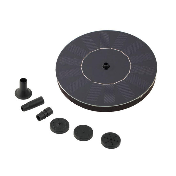 Solar Powered Water Pump Garden Fountain Floating Panel Watering Pond Kit for Waterfalls Water Display Park Pool Decoration Fountain, Diameter: 16cm