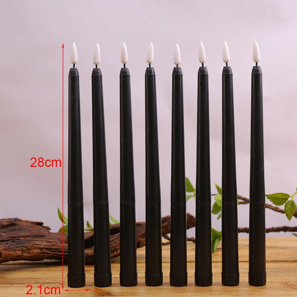 4 PCS B002 Long Pole Electronic Simulation Candle Light with Remote Control(Warm White Light)