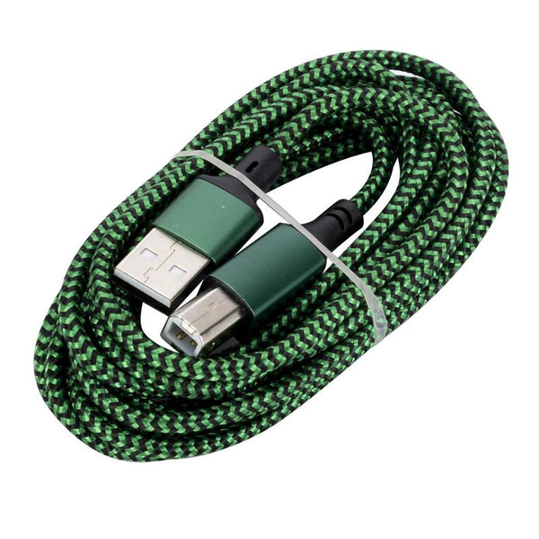 USB 2.0 to Square Port A/B Printer Adapter Cable, Length:0.5m(Green)