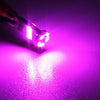 2 PCS DC 12V 2W 240LM 5500K T10-4014-15SMD Car Width Lamp Clearance Light Parking LightsPink Light