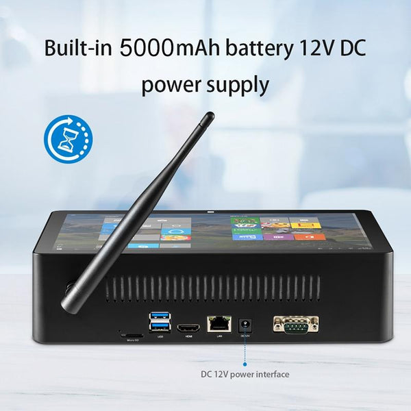 PiPo H10PRO All-in-One Mini PC, 10.1 inch, 8GB+128GB, Windows 10 Intel Celeron J4125 Quad Core up to 2.7GHz, Support WiFi & BT & TF Card & HDMI & RJ45, US Plug(Black)